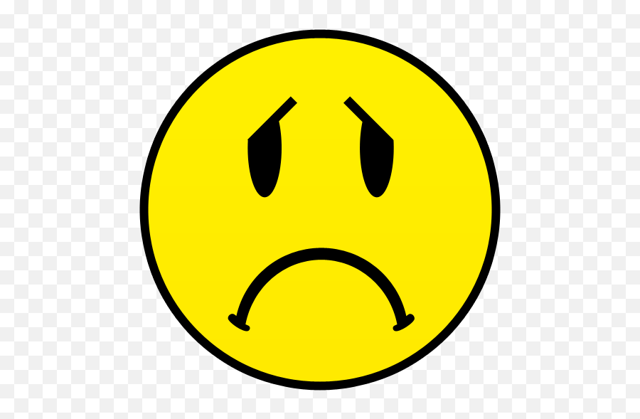 Clipart Sad Face Transparent Background - Yellow Sad Face Clipart Emoji,Sad Face Transparent