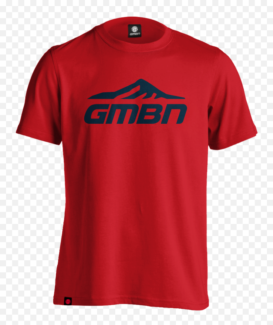 Gmbn Core Red T - Shirt Emoji,Red Logo With Mountains