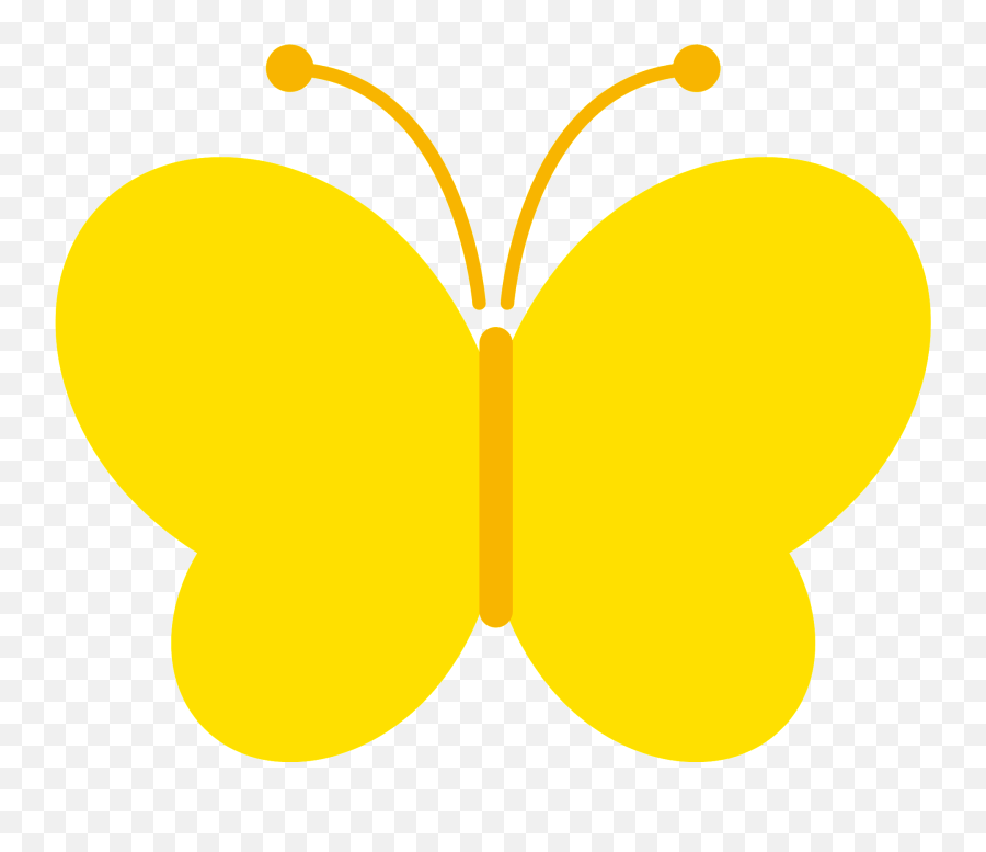 Yellow Butterfly Insect Clipart Emoji,Yellow Butterfly Png