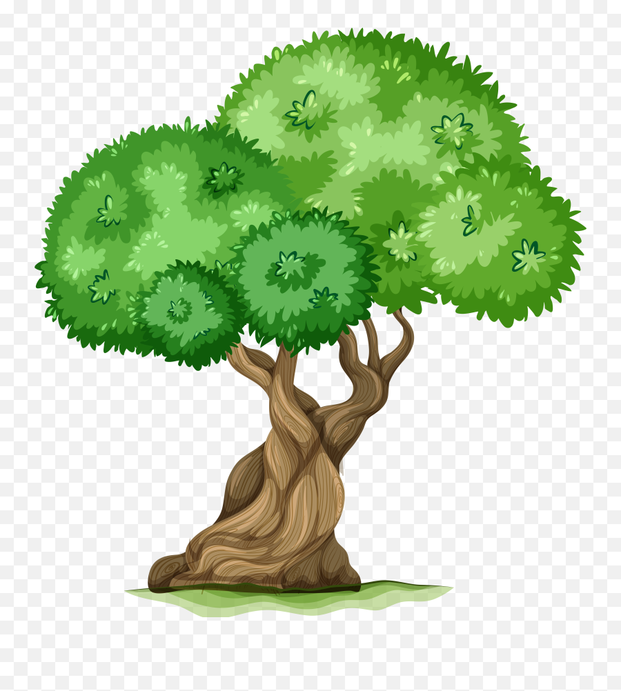 Tree In A Zoo Clipart - Zoo Tree Clipart Emoji,Tree Clipart