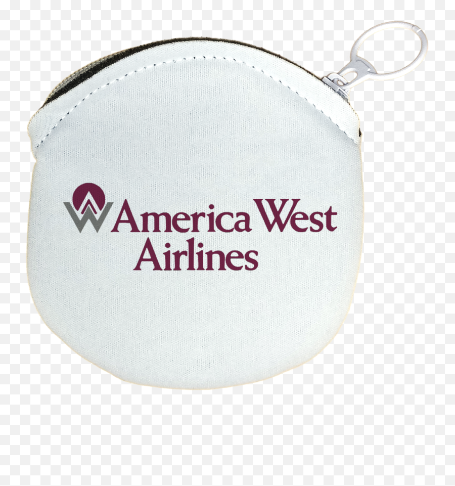 America West Airlines Original Logo Round Coin Purse Emoji,Made In America Logo