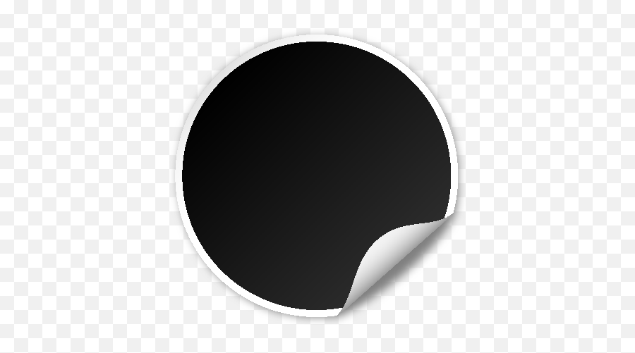 Download Hd Seal Circle Black - Black Circle Design Emoji,Black Design Png