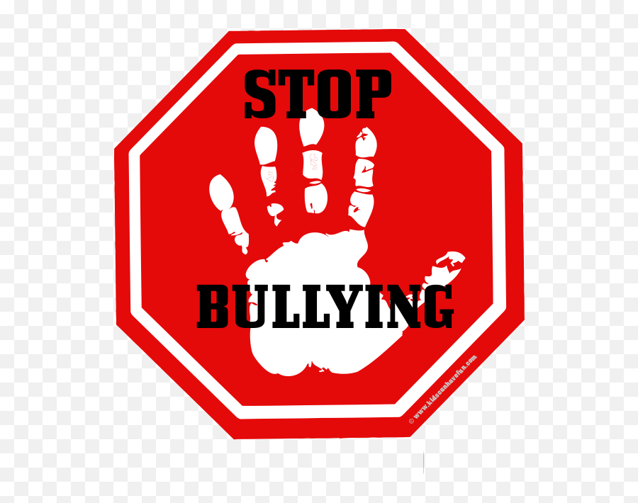 Stop Bullying Sign Full Size Png Download Seekpng Emoji,Red No Sign Transparent