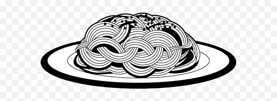 Spaghetti Clipart Black And White - Clipart Best Language Emoji,Pasta Clipart