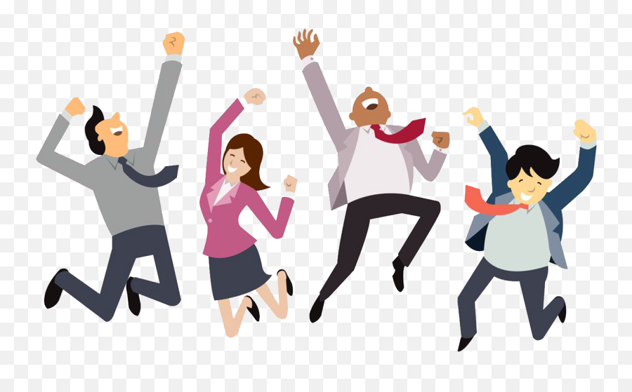 Happy People Cartoon Transparent Png - Employee Satisfaction Emoji,Happy Png