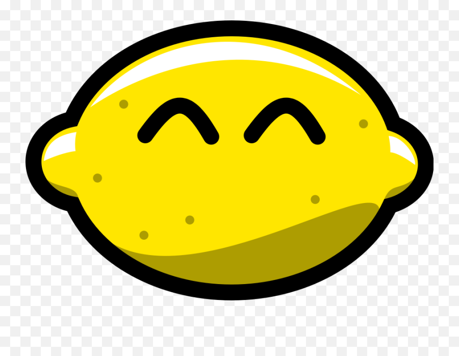 Free Clip Art - Cartoon Lemon Emoji,Lemon Clipart