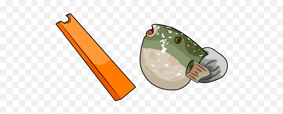 Pufferfish Eating Carrot 3d Emoji,Ifunny Watermark Png