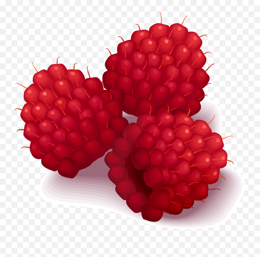 Raspberries Clipart - Raspberry Berries Clip Art Emoji,Raspberry Clipart