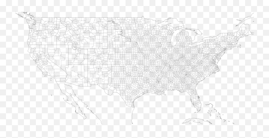Usa Map Outline - Dot Emoji,Usa Map Png