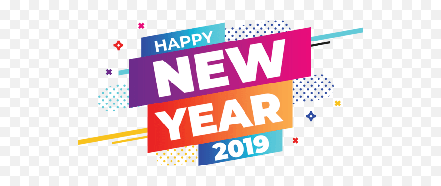 Happy New Year 2019 Banner Clipart - Nouveauté 2013 Emoji,Happy New Year Clipart 2019