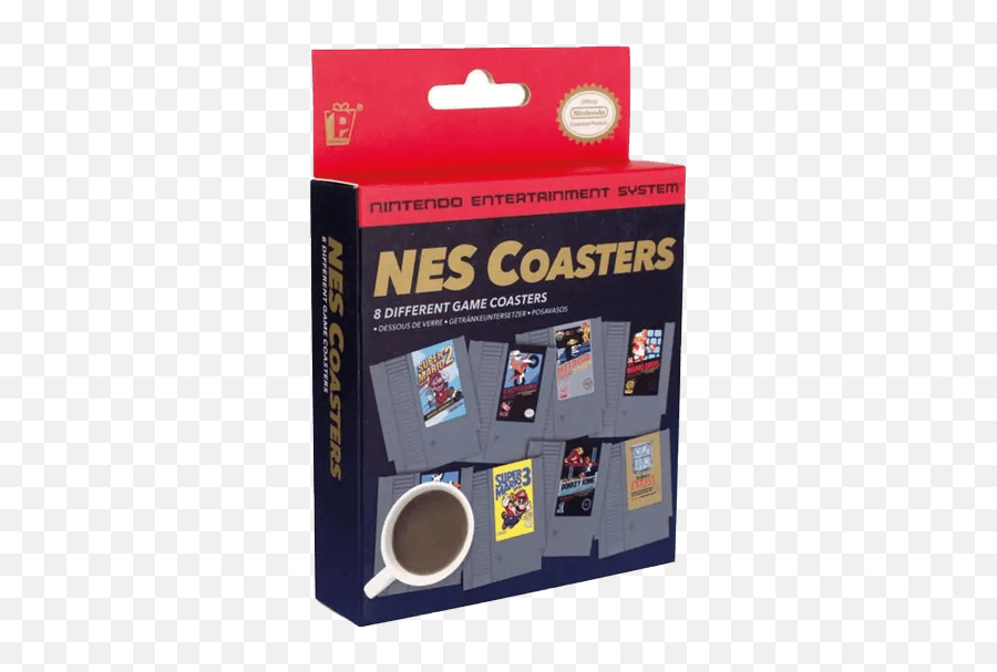 Nes Cartridge Coasters Retro Fighters - Nes Game Coasters Emoji,Nintendo Entertainment System Logo