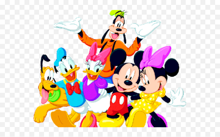 Friends Clipart Transparent Background - Mickey And Minnie Emoji,Friends Transparent