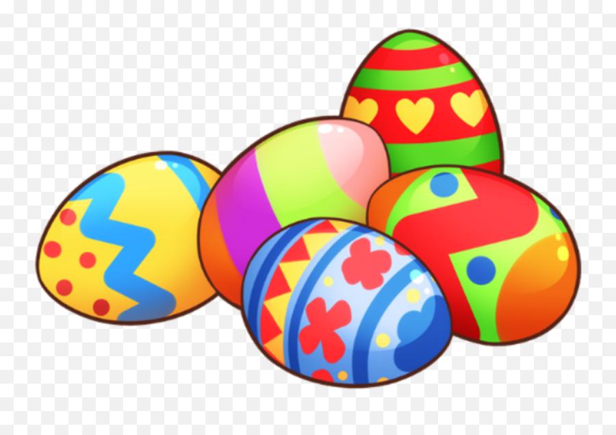 Free Clipart Of Easter Eggs Bunny Image - Easter Egg Clipart Emoji,Easter Clipart