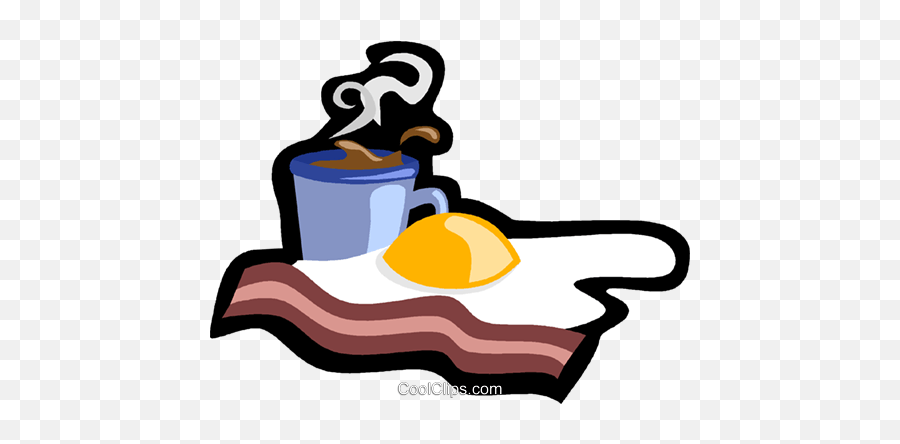 Breakfast Bacon And Eggs Royalty Free Vector Clip Art Emoji,Breakfast Eggs Clipart