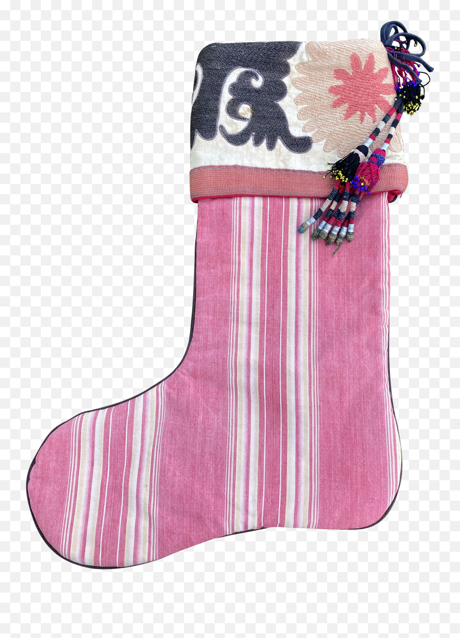 Antique Suzani Christmas Stocking Emoji,Christmas Socks Clipart
