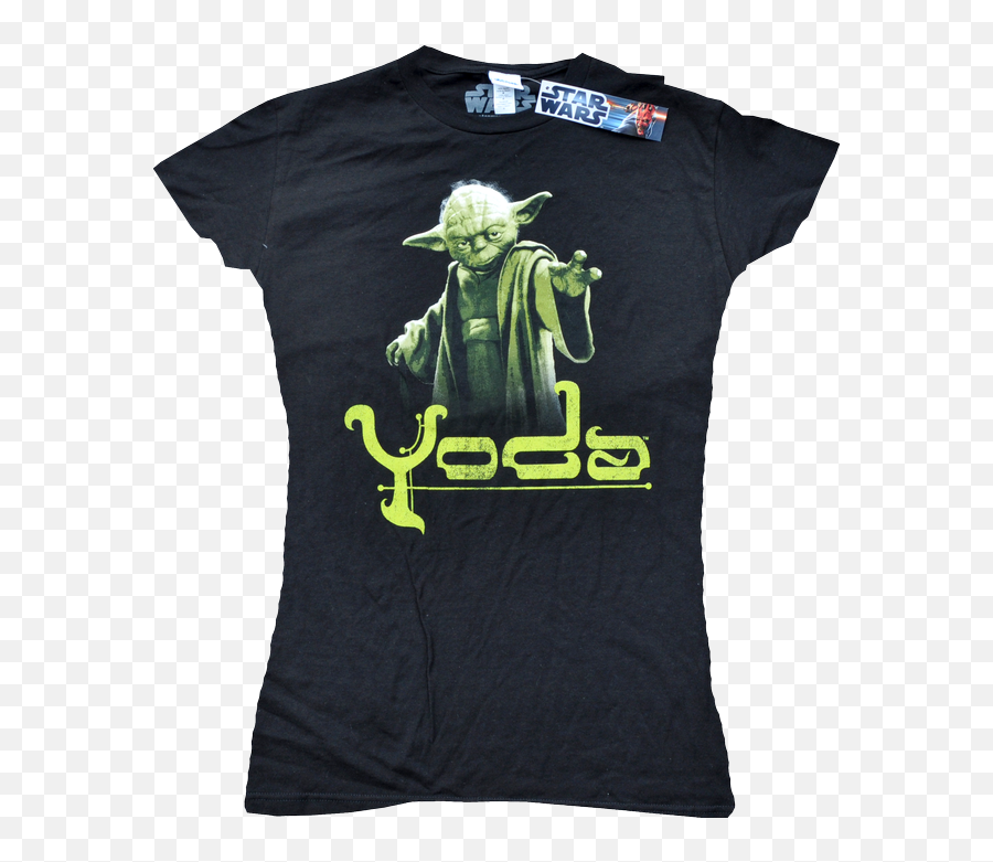 Star Wars - Yoda Female Tshirt Star Wars Outfits Star Emoji,Star Wars Logo T Shirt