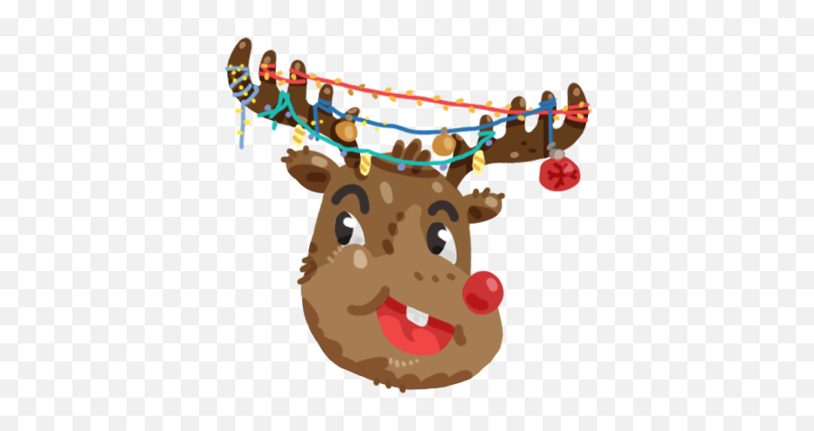 Happy Christmas Stickers Pack By Aliaksandr Tsukanau Emoji,Christmas Moose Clipart