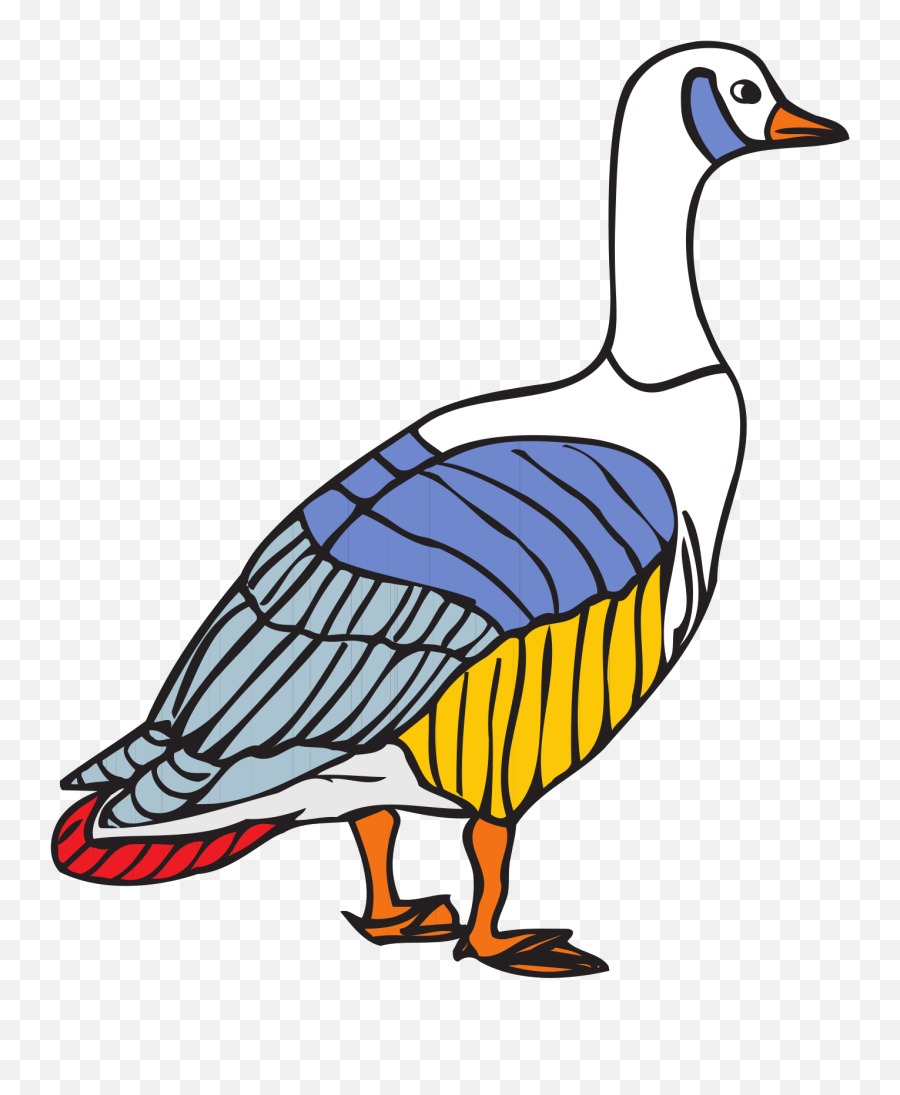 Colorful Goose Svg Vector Colorful - Colorful Goose Emoji,Goose Clipart