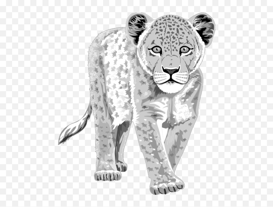 Free Jaguar Clipart Black And White Download Free Clip Art - Snow Leopard Clipart Transparent Emoji,Jaguar Clipart
