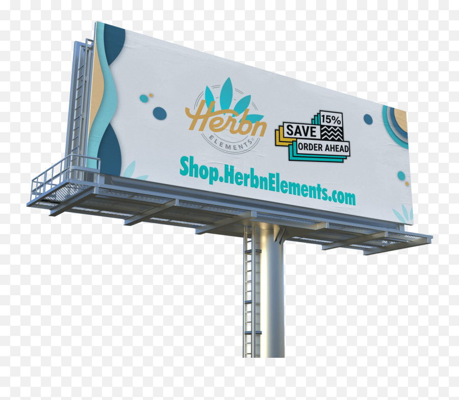 Dispensary Billboard Design - Vertical Emoji,Billboard Logo