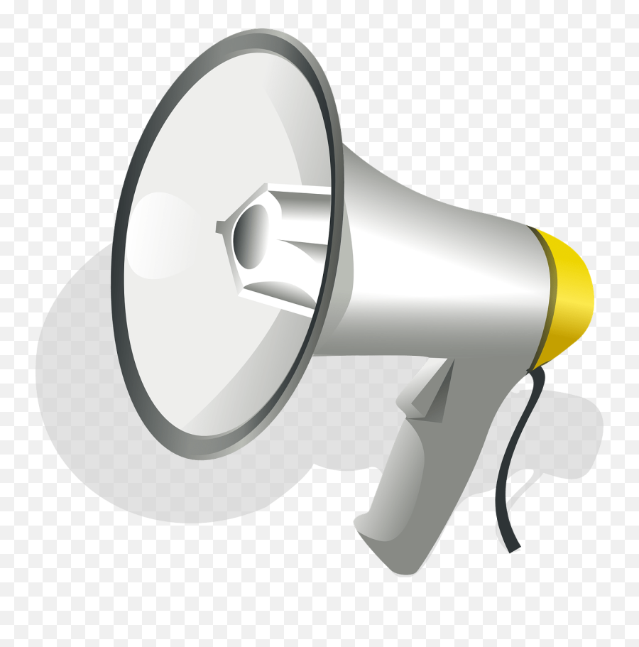 Megaphone Clipart Frpic - Bull Horn Clipart Emoji,Megaphone Clipart