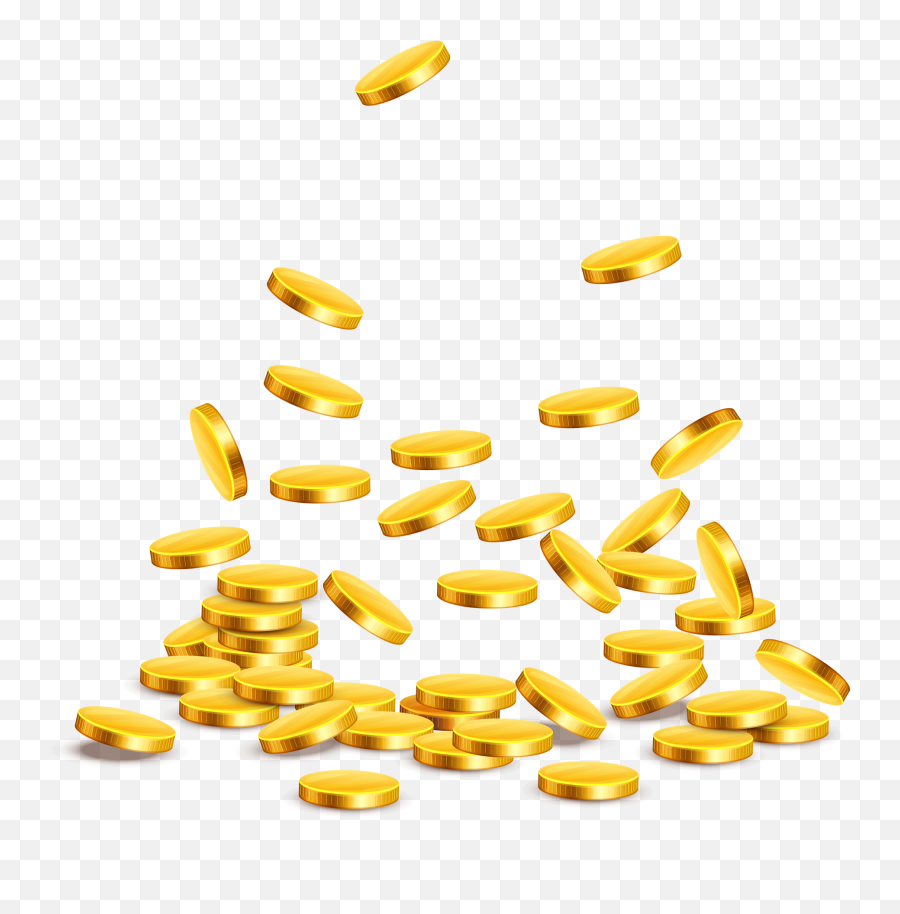 Gold Coins - Transparent Falling Coins Png Emoji,Gold Transparent