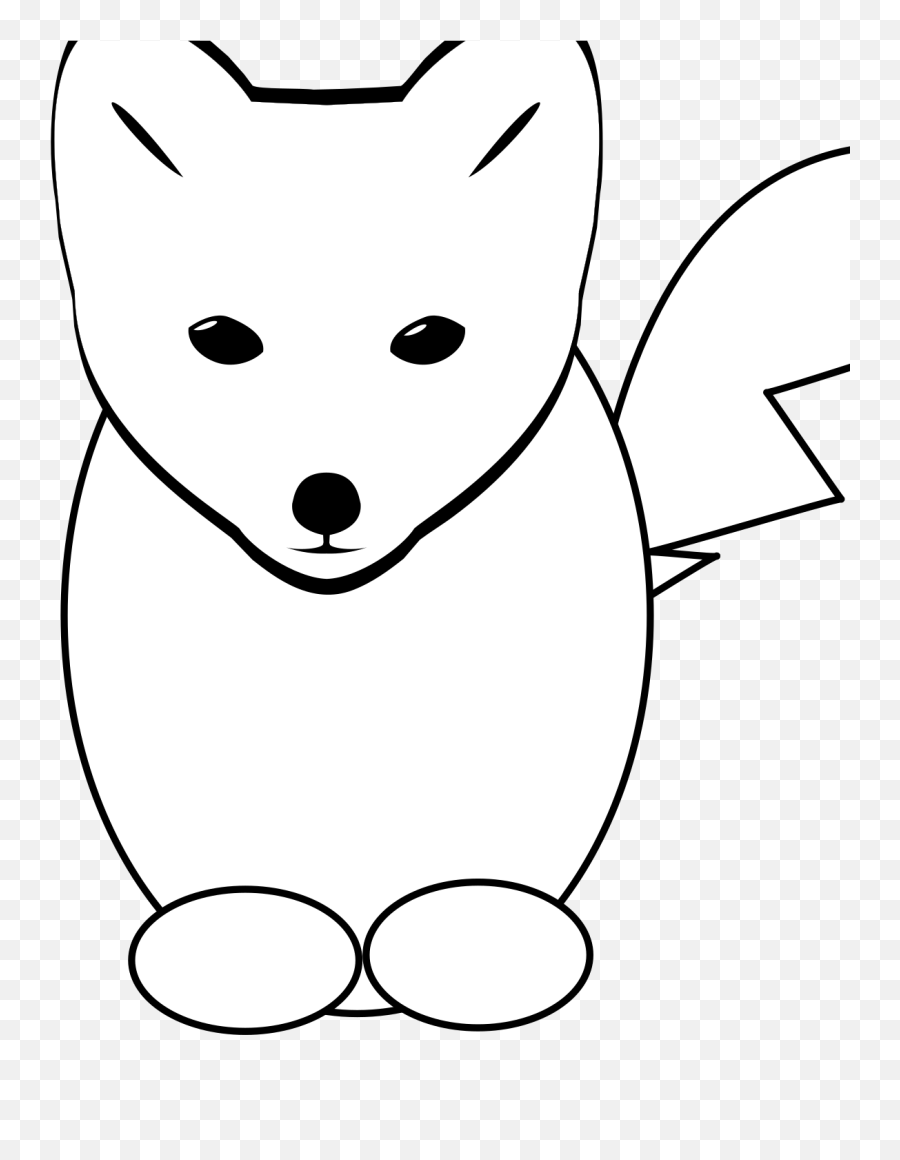 Fox Svg Vector Fox Clip Art - Svg Clipart Dot Emoji,Fox Clipart Black And White