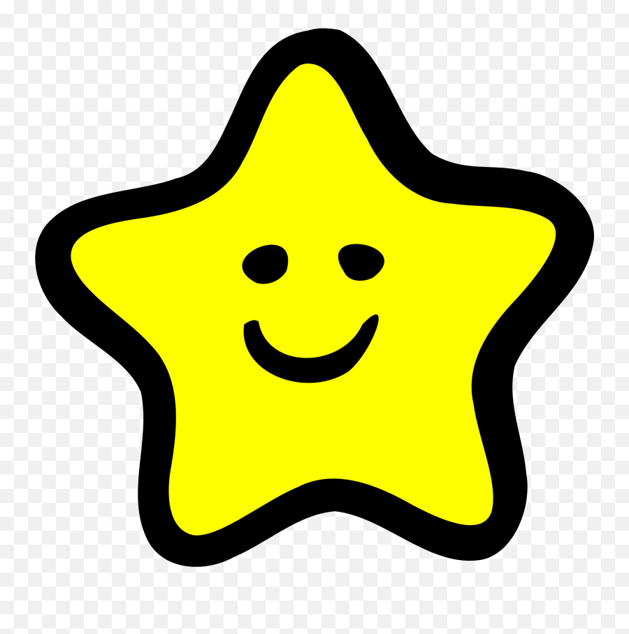 Star Smile Clip Art Library Png Files - Cartoon Funny Star Png Emoji,Smile Clipart