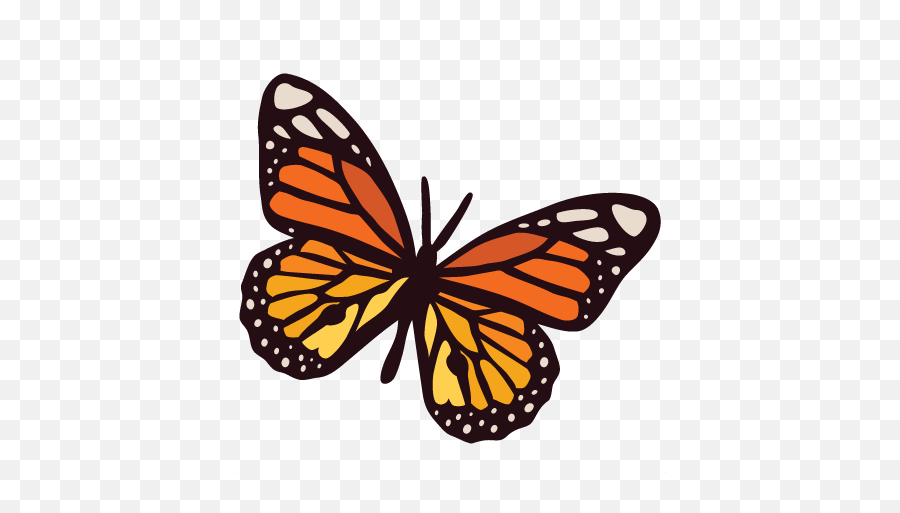 Monarch Butterfly Svg Cuts Scrapbook - Clipart Monarch Butterfly Png Emoji,Monarch Butterfly Clipart
