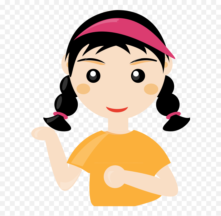 Student Clipart Cute Student Cute - Cartoon Girl Png Emoji,Student Clipart