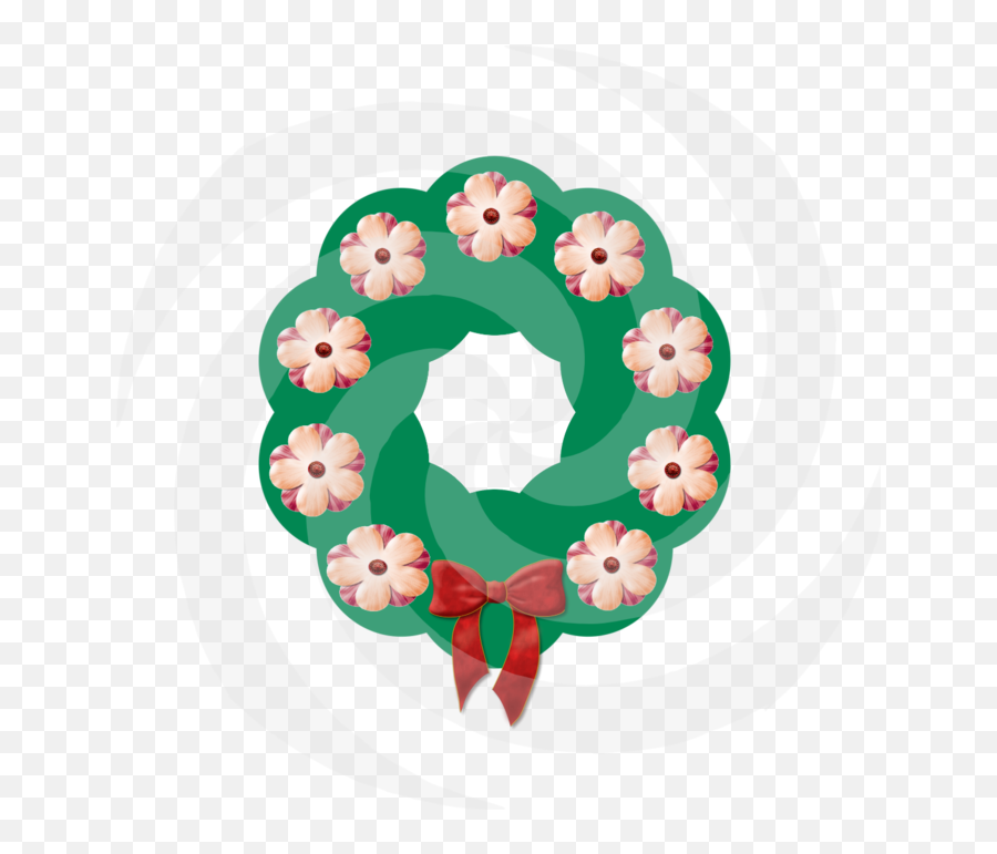 Flower Wreath 4a - Floral Emoji,Flower Wreath Clipart