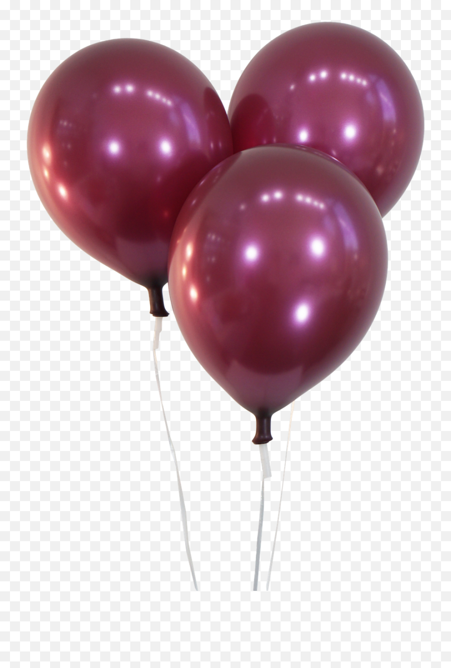 12 Latex Balloons Metallic Burgundy - Blue Balloons Emoji,Pink Balloons Png