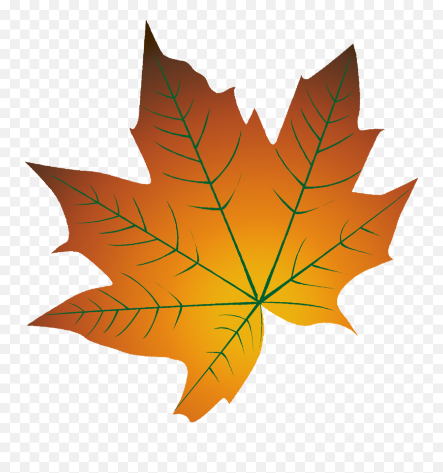 Autumn Leaf - Cartoon Fall Leaves Transparent Pn Emoji,Fall Leaves Png