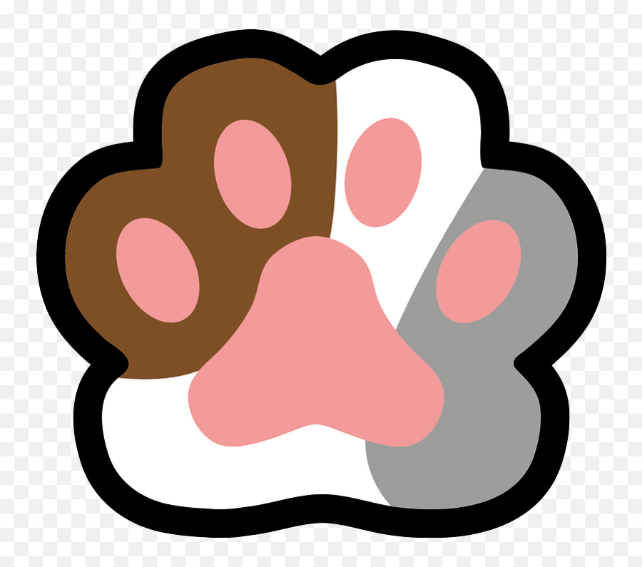 Cats Paw Clipart - Transparent Cute Cat Paw Png Emoji,Paws Clipart