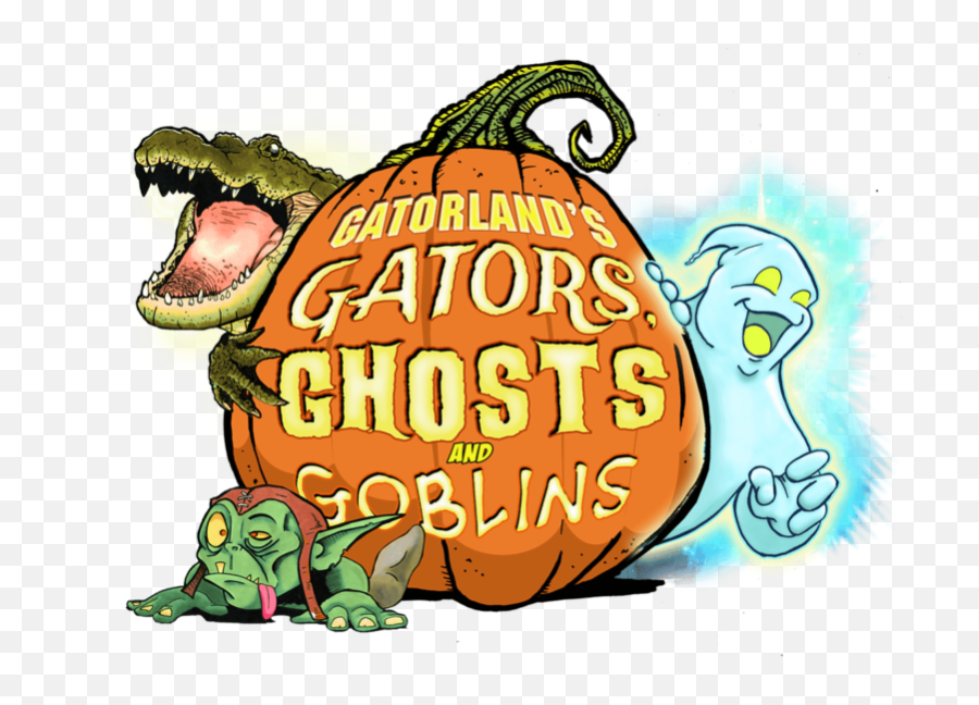 Gators Ghosts And Goblins Halloween Event U2013 Gatorland - Gator Halloween Emoji,Gators Logo