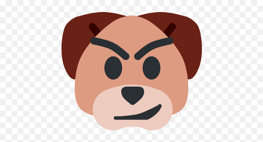 Smirk Dog Emote - Smirk Dog Emoji,Ahegao Face Transparent Background
