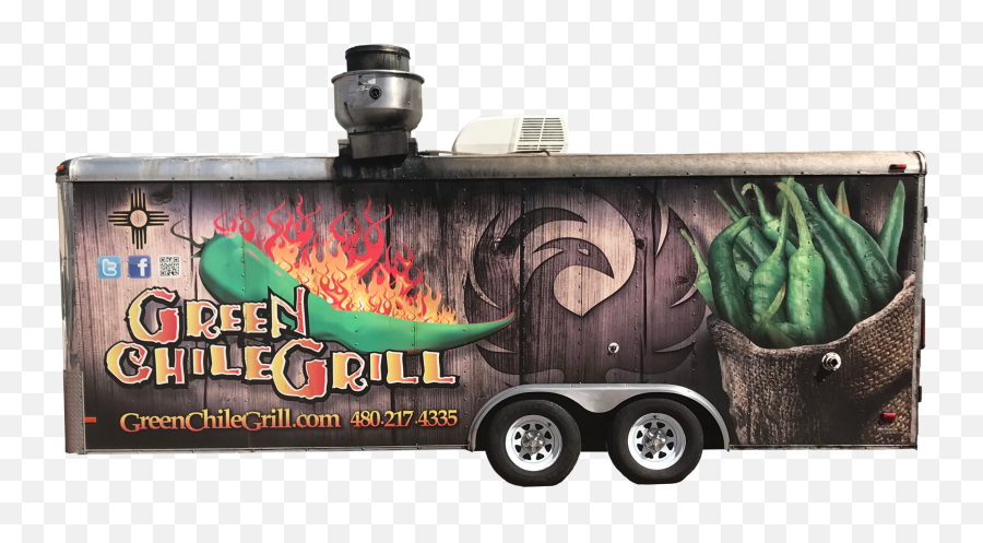 Green Chile Grill Food Truck With - Truck Emoji,Truck Transparent Background
