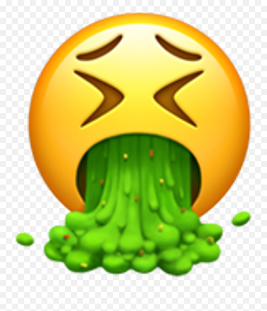Emoji Vomiting Emoticon Smiley Iphone - Transparent Background Puke Emoji Png,Emoji Png