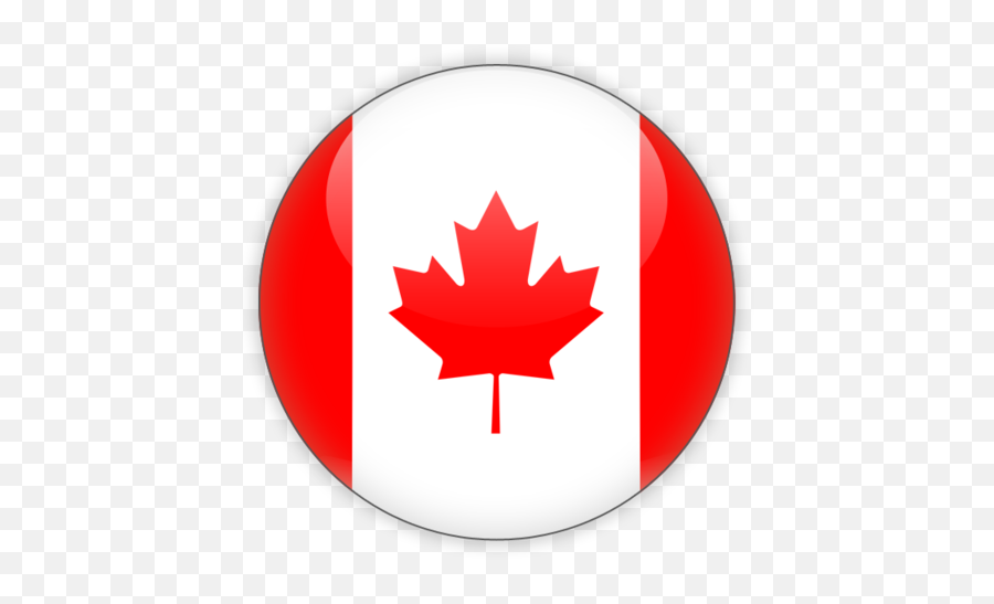 Round Icon Illustration Of Flag Of Canada Emoji,Circle Icon Png