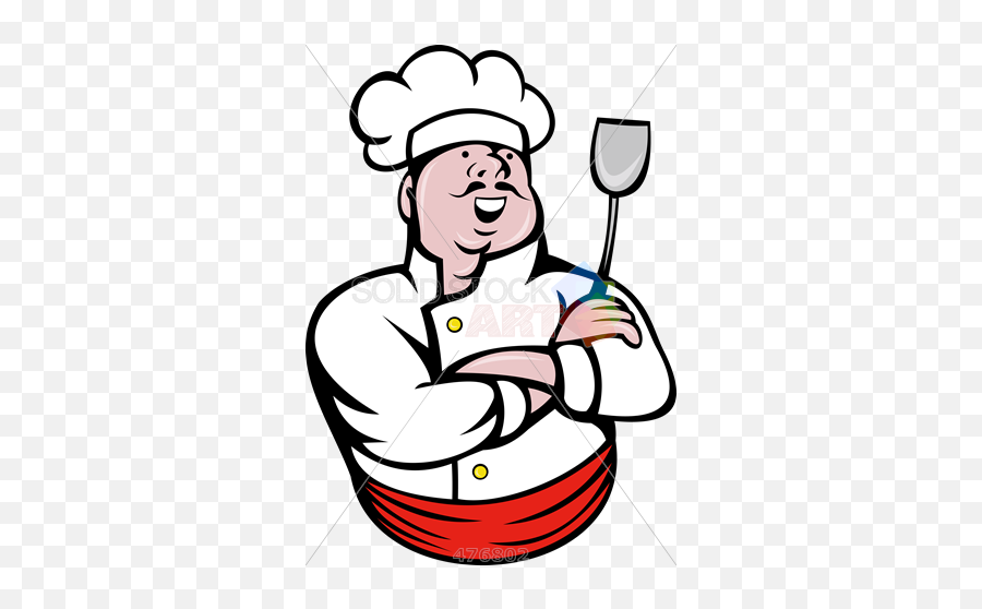 Stock Illustration Of Cartoon Drawing Of Chef Holding Emoji,Cartoon Body Png