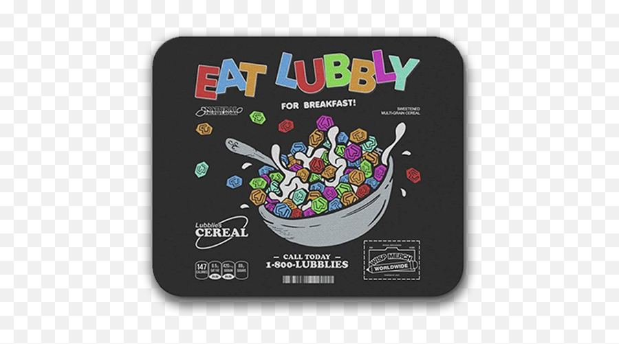 Eat Lubbly Black Mousepad Emoji,Call Today Png