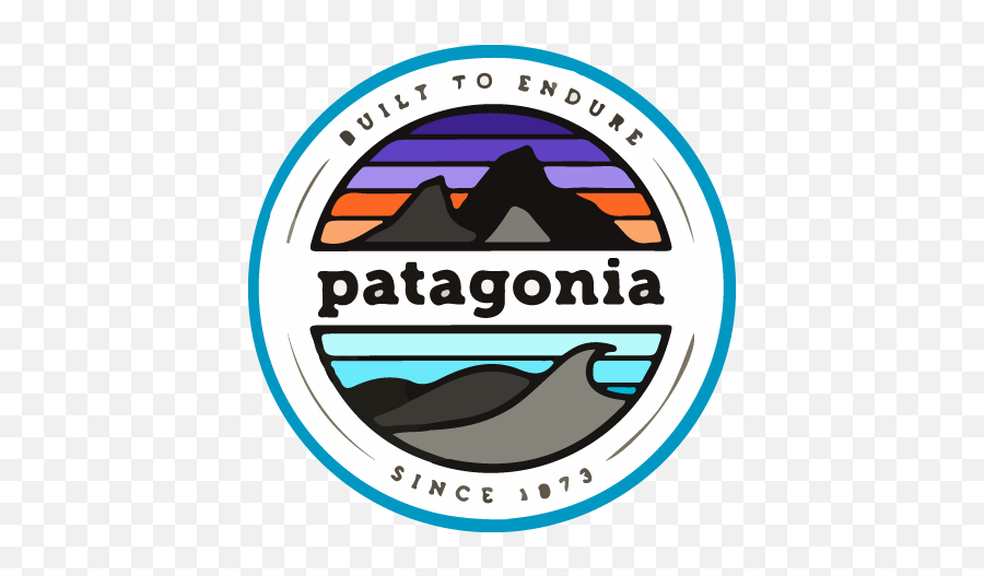 We Work With The Very Best - Patagonia Stickers 460x480 Emoji,Patagonia Fish Logo