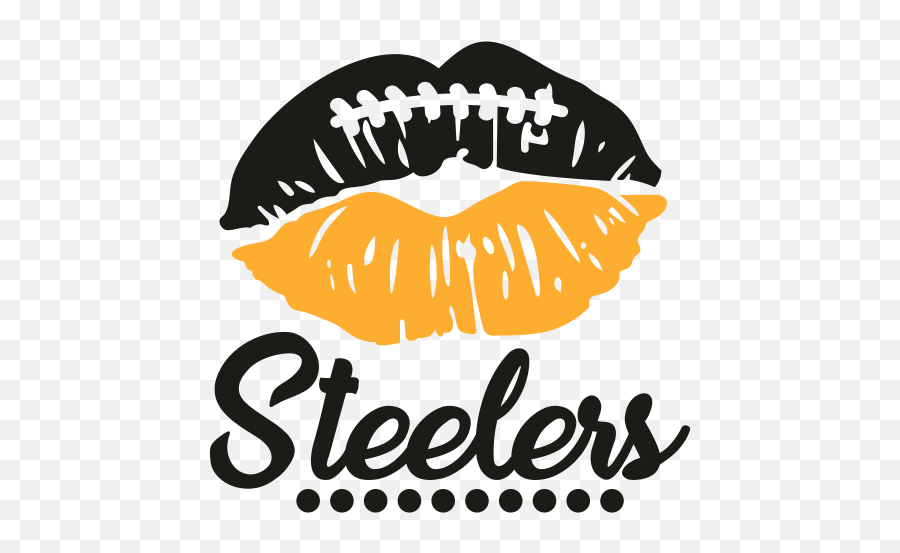 Steelers Lips Football Svg Steelers Lips Vector File Emoji,Pittsburgh Steelers Logo Pic