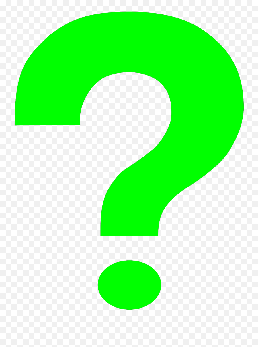 Green Question Mark Clip Art - Green Question Mark Vector Emoji,Question Mark Clipart