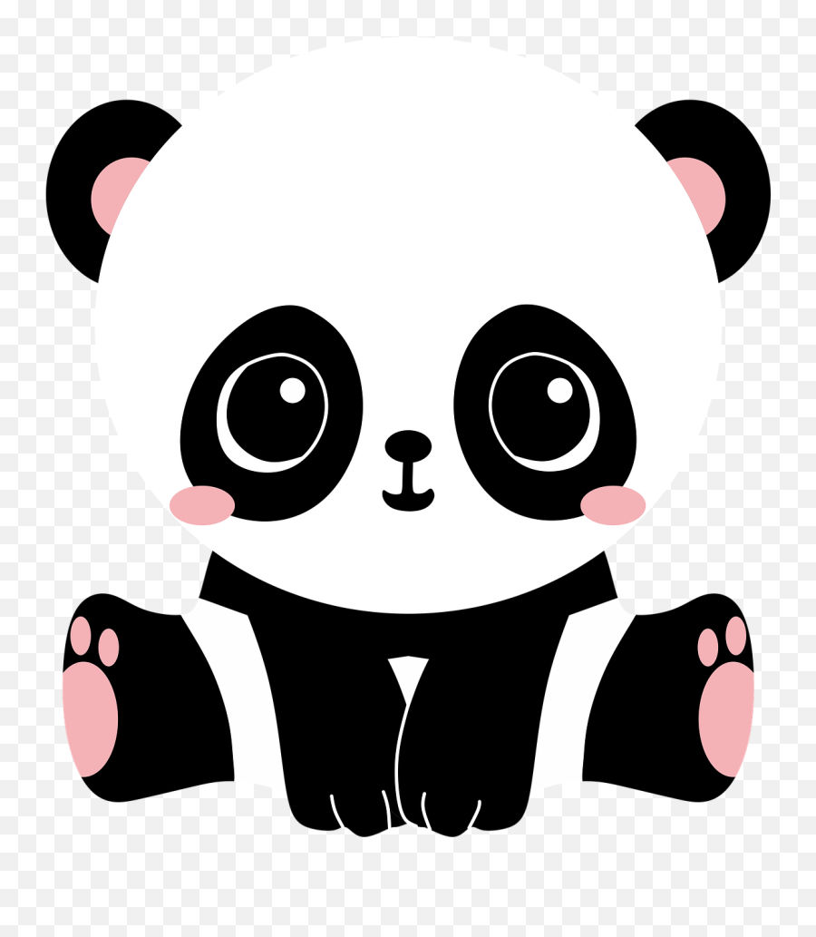 Panda Bear Cute - Panda Kawaii Emoji,Panda Png