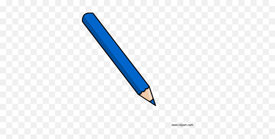 Blue Pencil Clip Art Png Image With No - Transparent Background Blue Pencil Clipart Emoji,Pencils Clipart