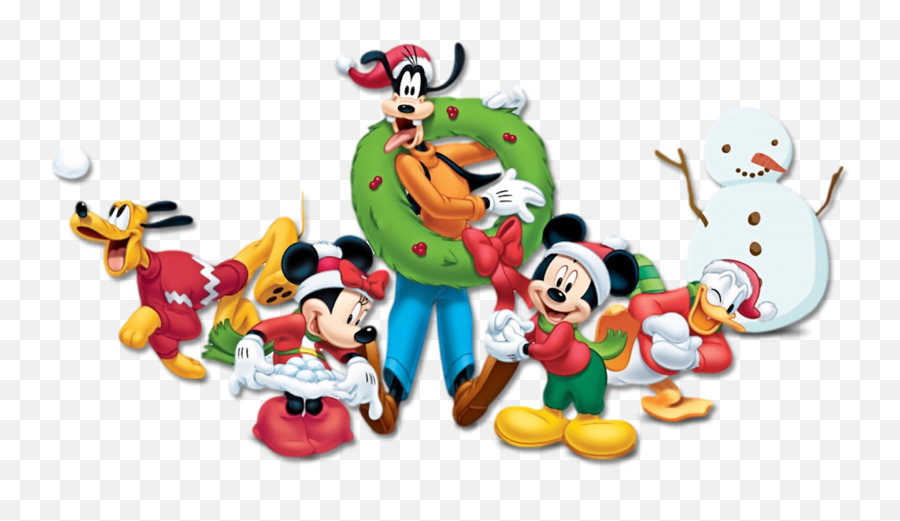 Christmas Mickey Png Clipart Freeuse - Disney Christmas Png Emoji,Mickey Png