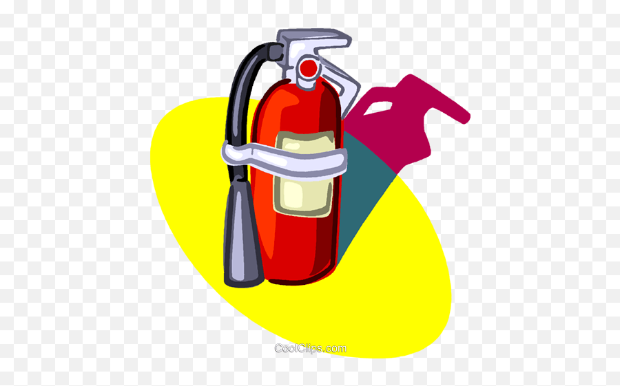 Fire Extinguisher Royalty Free Vector Clip Art Illustration - Vetor Extintor De Incendio Png Emoji,Fire Extinguishers Clipart