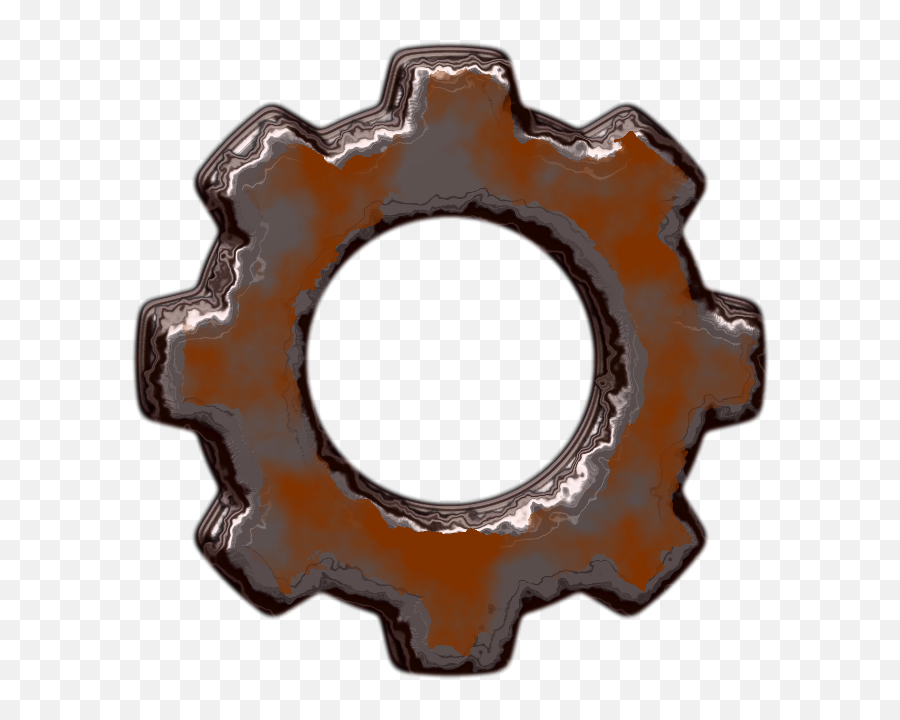 Gear Clipart - Rusted Gears Cartoon Png Download Full Rust Clipart Emoji,Nickel Clipart