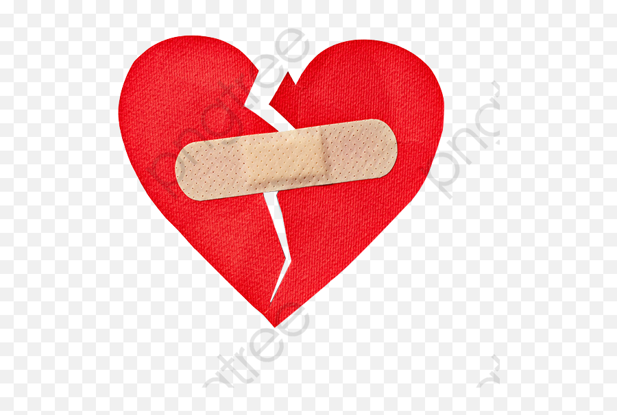 Broken Heart Broken Heart Clipart Bandaid - Band Aid Over Broken Heart Emoji,Bandaid Png
